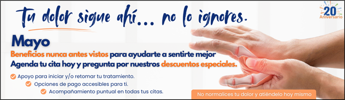 Mayo - Mes de la sensibilización sobre el dolor